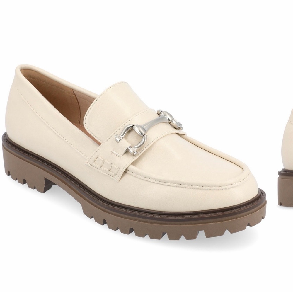 Cream Off White Loafers